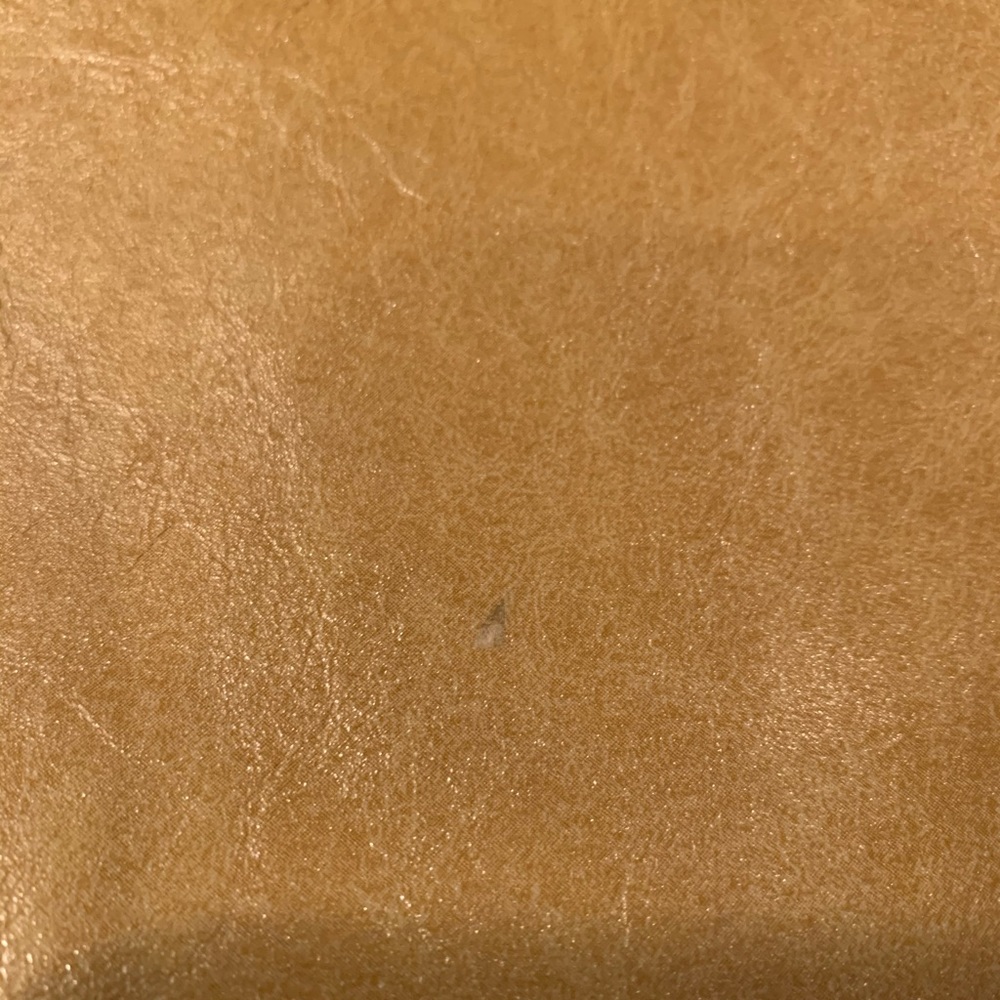 Sabina New York Beige Gold Tone Leather Shoulder Handbag Floral Lining - Picture 7 of 10